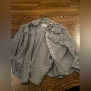 Aerie waffle button up